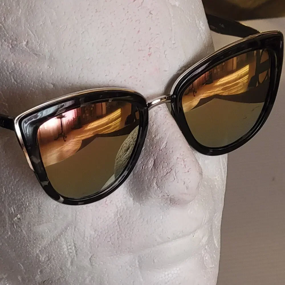 Women's Quay Australia My Girl Sunglasses Cat Eye Mirror lenses